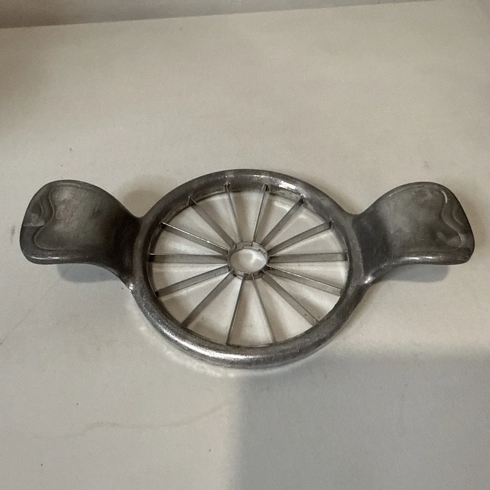 Wilesco Apfella Apple Corer Slicer W Germany 2 Handles Chrome Finish Vintage